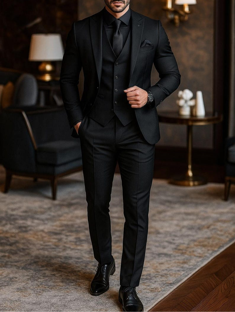 Men'S Grooming Room - Men 3 Piece Suit Wedding Tuxedo