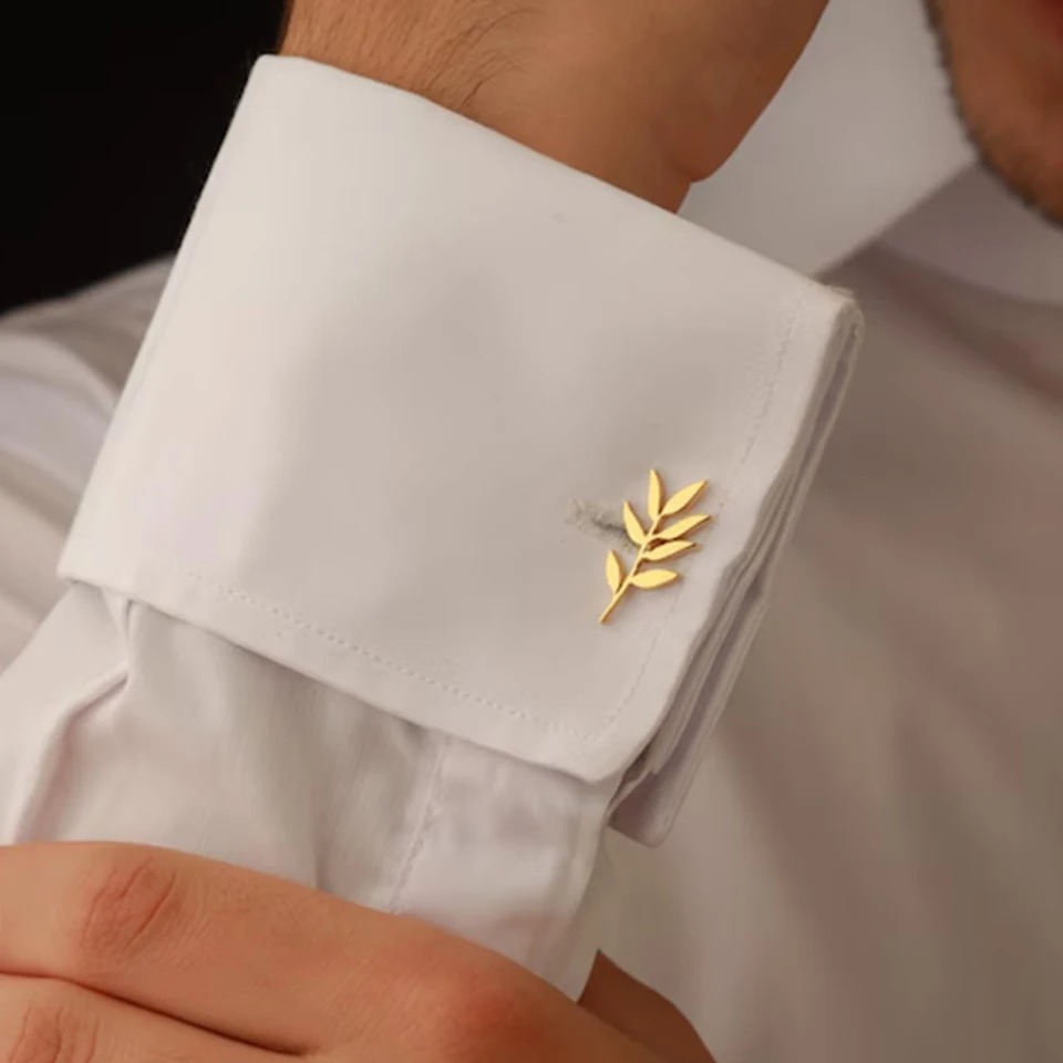 Men'S Grooming & Health Made Simple - Personalized Stainless Steel Olive Branch Pattern