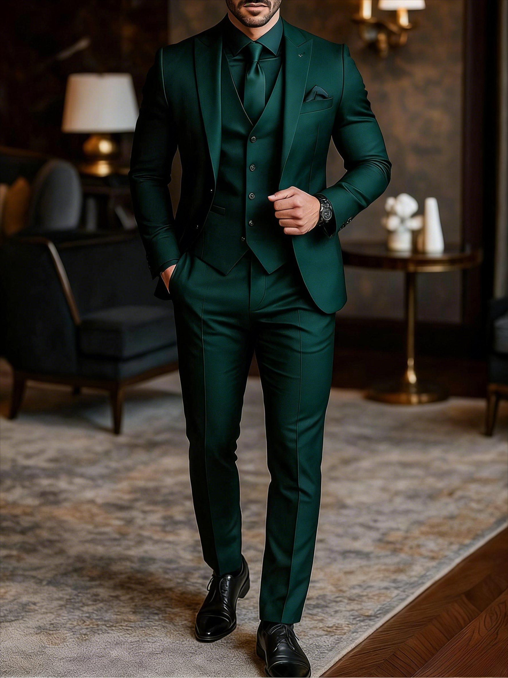 Men 3 Piece Suit Wedding Tuxed – Men'S Grooming Room Bewertung und Preis