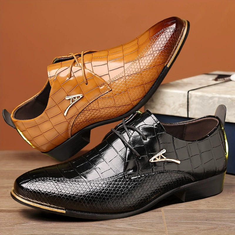 Fashion PU Leather Shoes Men B – Men'S Grooming Room Bewertung und Preis