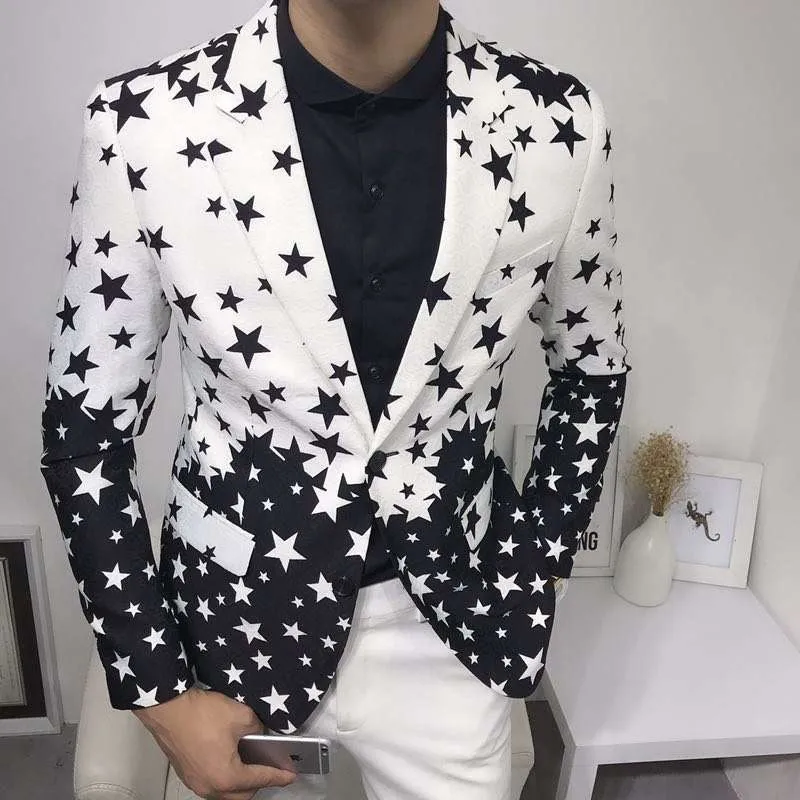 Star Print Slim Fit Blazers 20 – Mens Grooming Brand Bewertung und Preis