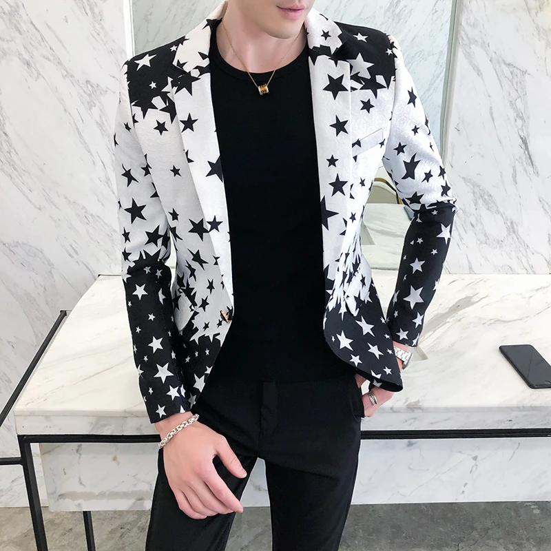 Star Print Slim Fit Blazers 20 – Mens Grooming Brand Bewertung und Preis