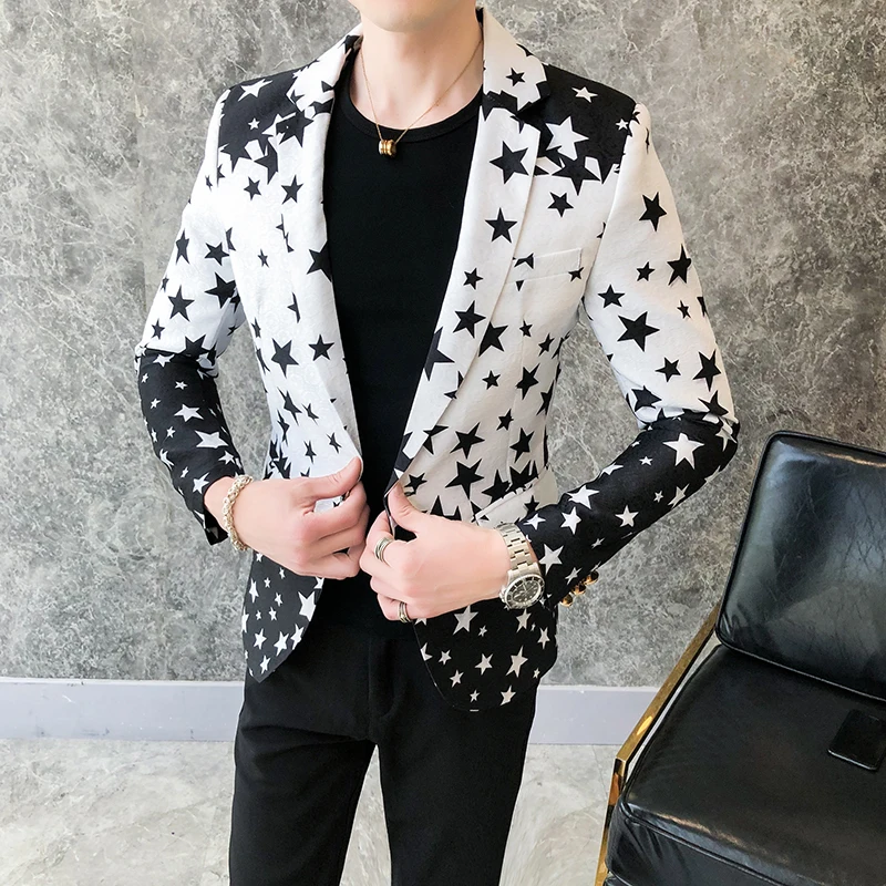 Star Print Slim Fit Blazers 20 – Mens Grooming Brand Bewertung und Preis