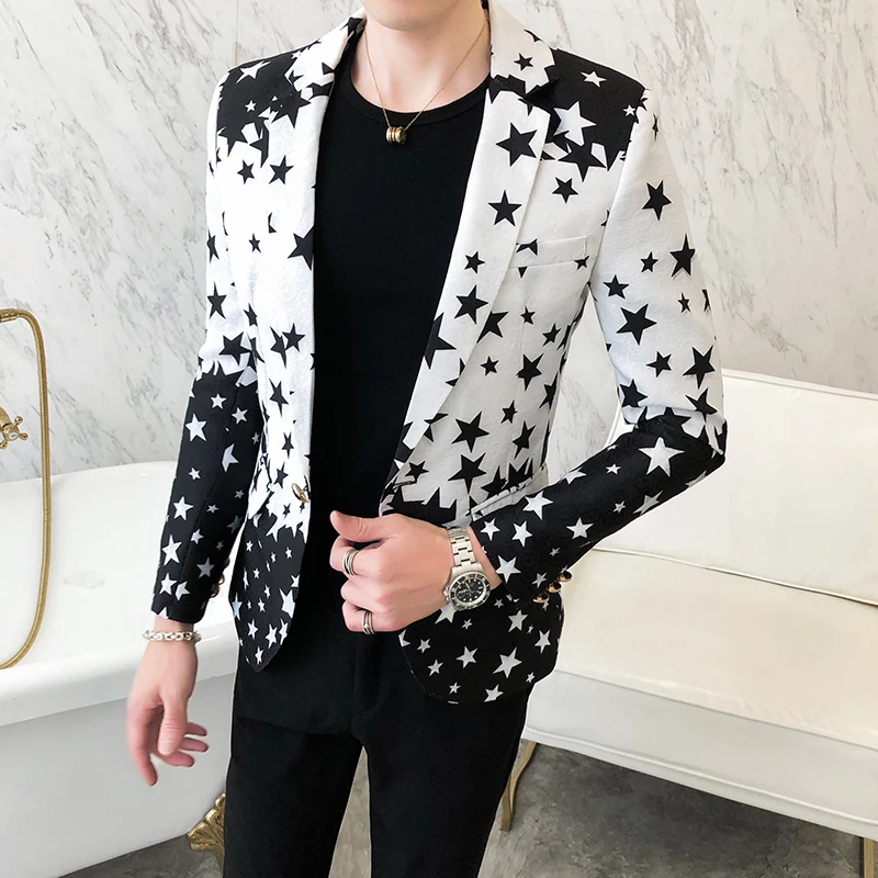Star Print Slim Fit Blazers 20 – Mens Grooming Brand Bewertung und Preis