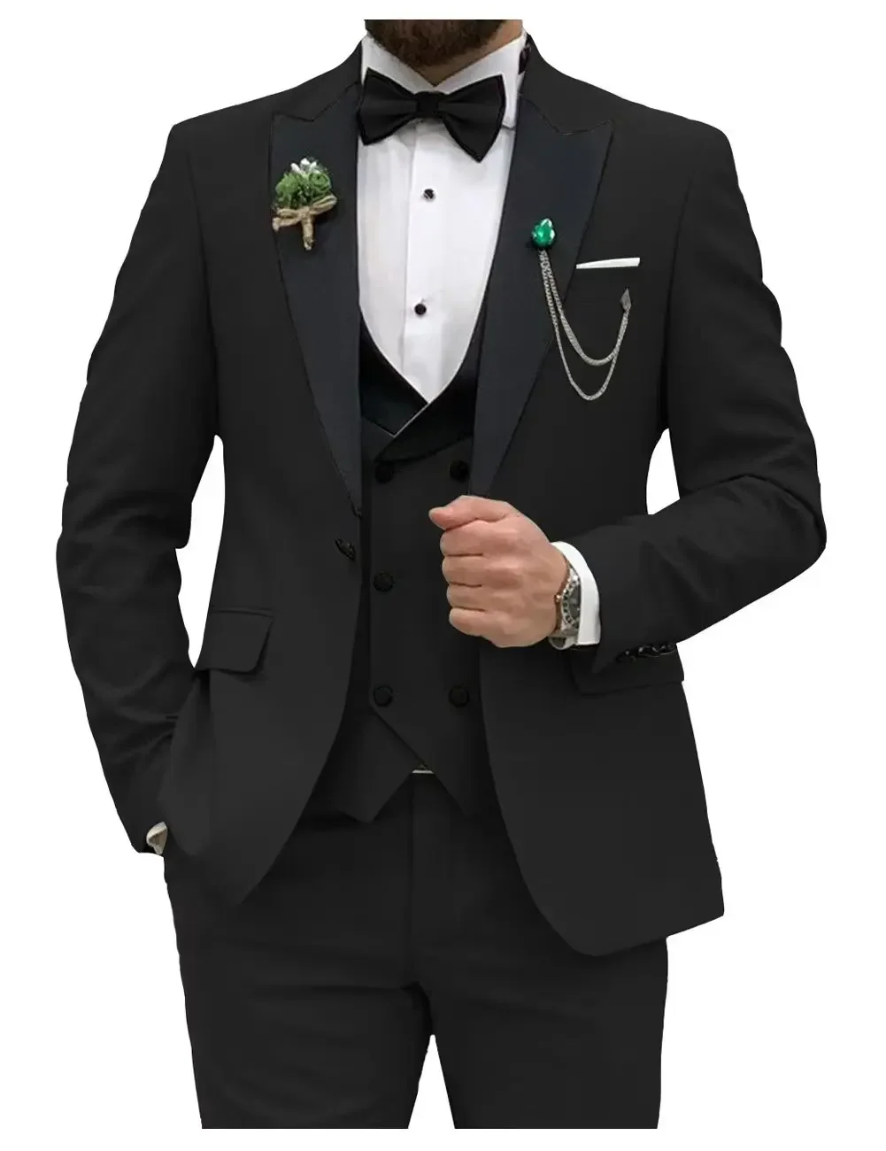 Slim Fit Men Suits Double Groo – Men'S Grooming Room Bewertung und Preis