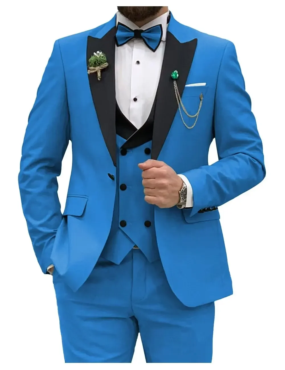 Slim Fit Men Suits Double Groo – Men'S Grooming Room Bewertung und Preis