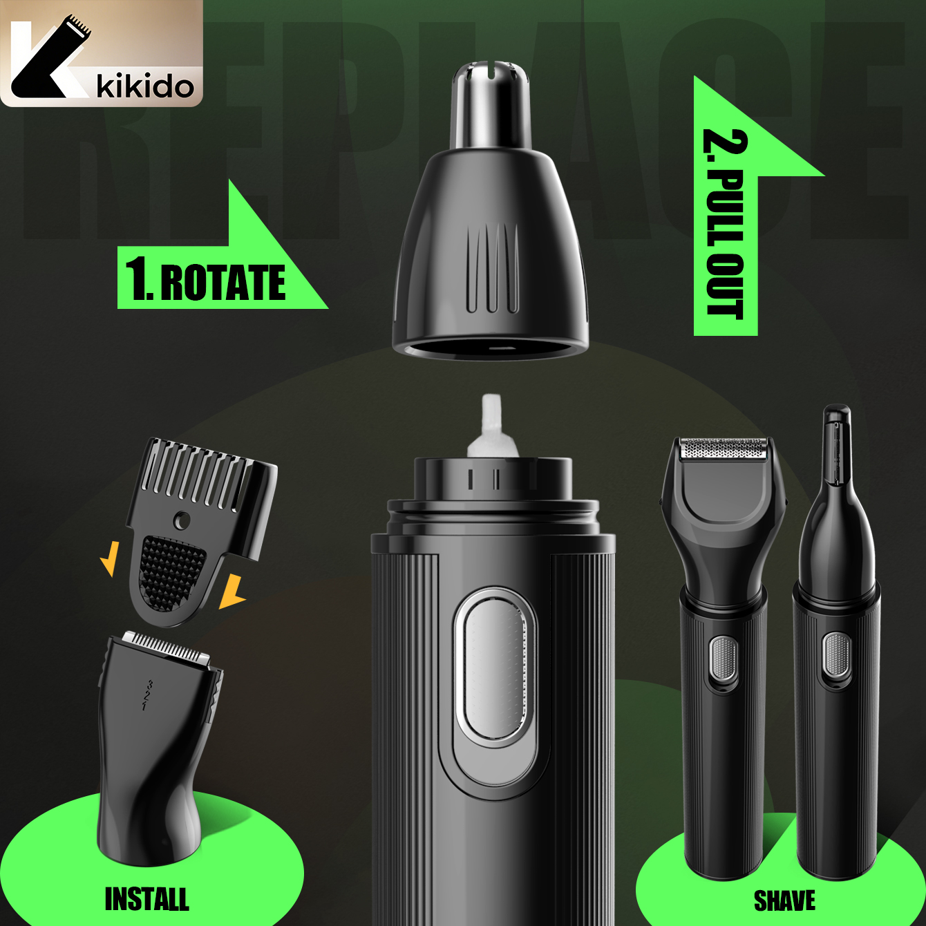 KIKIDO 4 in 1 Nose Hair Trimme – Men'S Grooming Room Bewertung und Preis